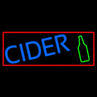 Blue Cider With Red Border Neonkyltti