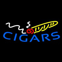Blue Cigars Logo Neonkyltti