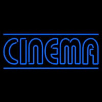 Blue Cinema With Lines Neonkyltti