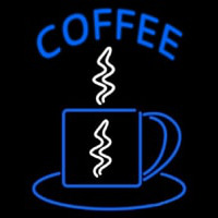 Blue Coffee Cup Neonkyltti