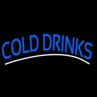 Blue Cold Drinks Neonkyltti