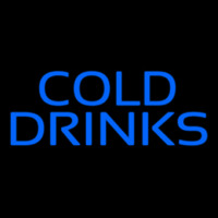 Blue Cold Drinks Neonkyltti