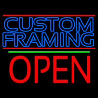 Blue Custom Framing With Lines With Open 1 Neonkyltti