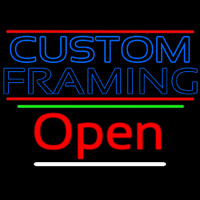 Blue Custom Framing With Lines With Open 3 Neonkyltti