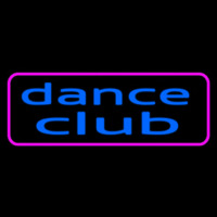 Blue Dance Club Pink Border Neonkyltti