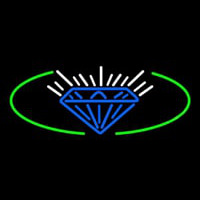 Blue Diamond Logo Neonkyltti