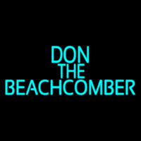 Blue Don The Beachcomber Tiki Bar Neonkyltti