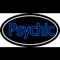 Blue Double Stroke Psychic White Border Neonkyltti