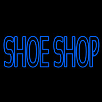 Blue Double Stroke Shoe Shop Neonkyltti