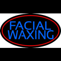 Blue Facial And Wa ing Red Oval Neonkyltti