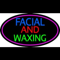 Blue Facial And Wa ing With Pink Oval Neonkyltti