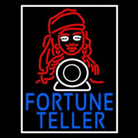 Blue Fortune Teller With Logo Neonkyltti