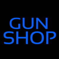 Blue Gun Shop Neonkyltti