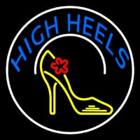 Blue High Heels With Logo Neonkyltti
