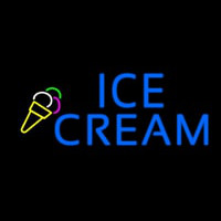 Blue Ice Cream Logo Neonkyltti