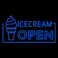 Blue Ice Cream Open Neonkyltti