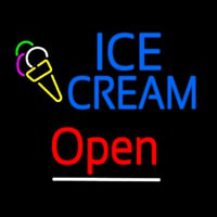 Blue Ice Cream Open With Logo Neonkyltti