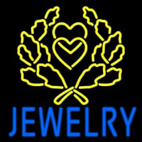 Blue Jewelry Block Logo Neonkyltti