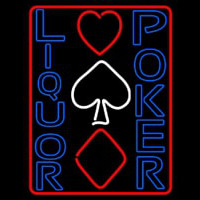 Blue Liquor Poker Neonkyltti