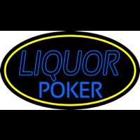 Blue Liquor Poker Neonkyltti