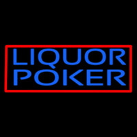 Blue Liquor Poker Neonkyltti