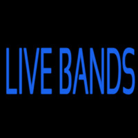 Blue Live Bands Neonkyltti