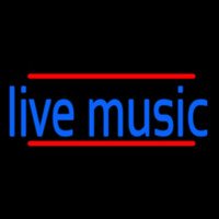 Blue Live Music 1 Neonkyltti
