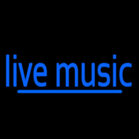 Blue Live Music 2 Neonkyltti