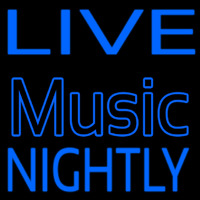 Blue Live Music Nightly Neonkyltti