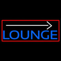 Blue Lounge And Arrow With Red Border Neonkyltti