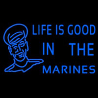 Blue Marine With Logo Neonkyltti