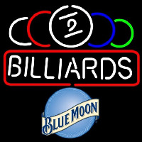 Blue Moon Ball Billiard Te t Pool 24 24 Beer Sign Neonkyltti