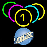 Blue Moon Billiard Rack Pool Beer Sign Neonkyltti