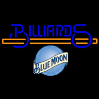 Blue Moon Billiards Te t With Stick Pool Beer Sign Neonkyltti