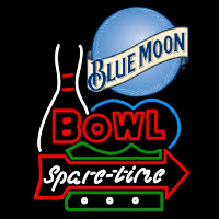 Blue Moon Bowling Spare Time Beer Sign Neonkyltti