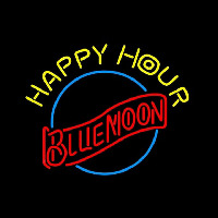 Blue Moon Classic Happy Hour Beer Sign Neonkyltti