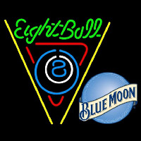 Blue Moon Eightball Billiards Pool Beer Sign Neonkyltti