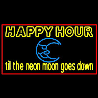 Blue Moon Happy Hour Till Beer Sign Neonkyltti