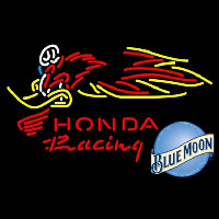 Blue Moon Honda Racing Woody Woodpecker Crf 250450 Beer Sign Neonkyltti