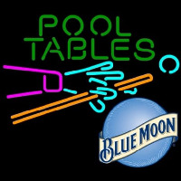 Blue Moon Pool Tables Billiards Beer Neonkyltti