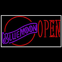 Blue Moon Red Open Beer Sign Neonkyltti