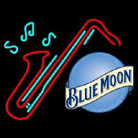 Blue Moon Sexaphone Beer Neonkyltti