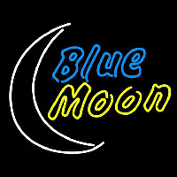 Blue Moon Yellow Beer Sign Neonkyltti