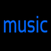 Blue Music Cursive 1 Neonkyltti