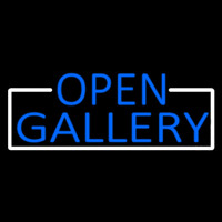 Blue Open Gallery With White Border Neonkyltti