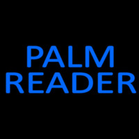 Blue Palm Reader Block Neonkyltti
