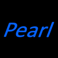 Blue Pearl Cursive Neonkyltti