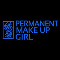 Blue Permanent Makeup Girl Neonkyltti