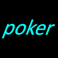 Blue Poker Neonkyltti
