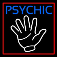Blue Psychic Red Border Neonkyltti